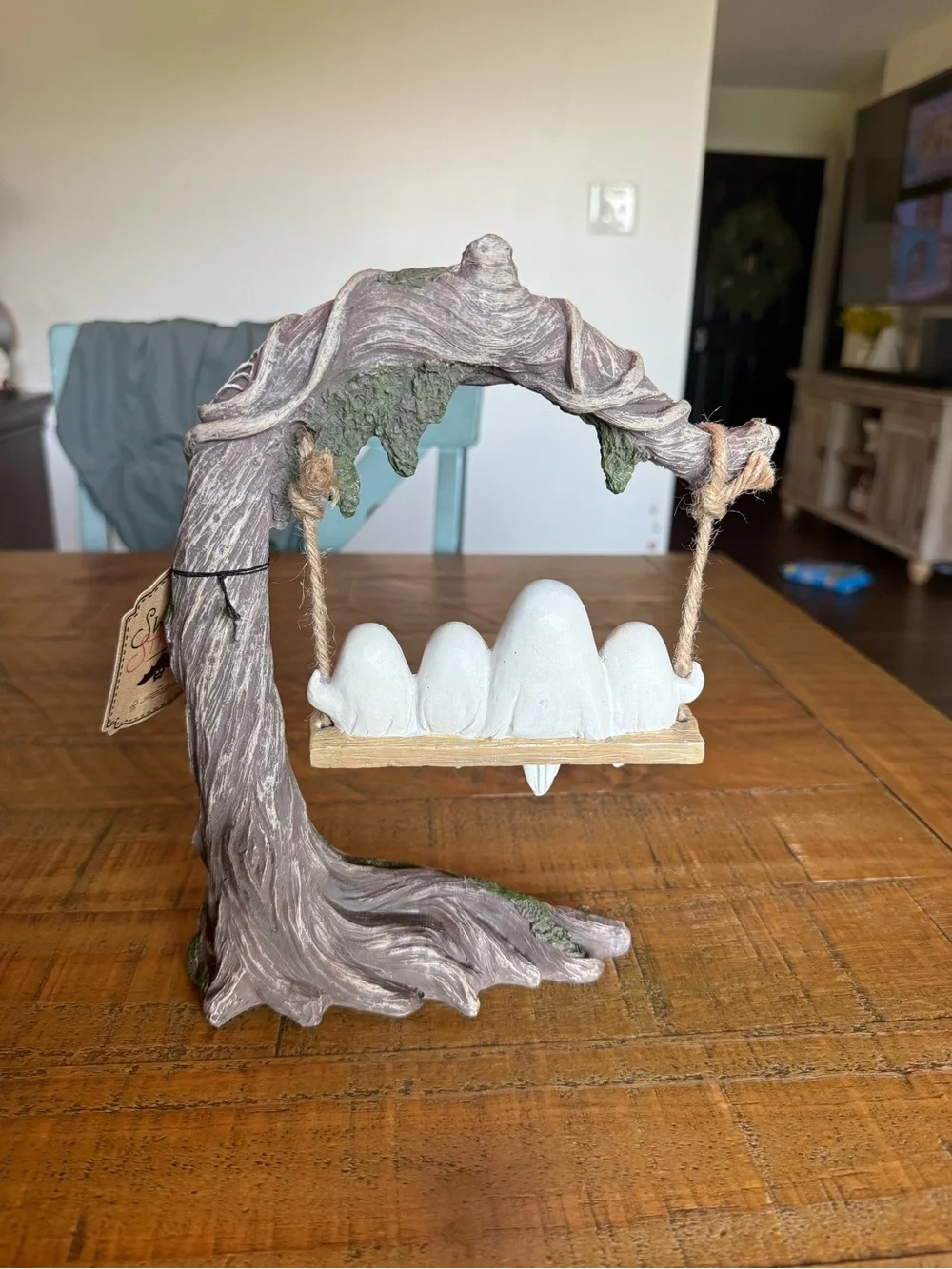 NEW Viral Halloween Sweet Street Ghosts on Tree Swing Table Top Decor